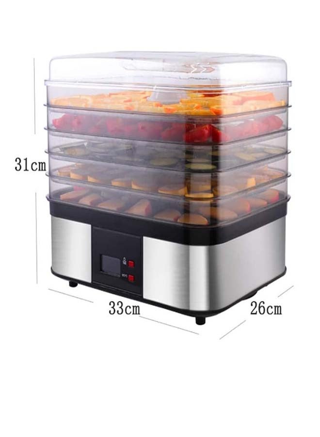 Digital Food Dryer Multifunctional Household Small 6-Layer Fruit And Vegetable Dryer 40 ° C -70 ° C Temperature Freely Adjustable Ideal For Fruits Healthy