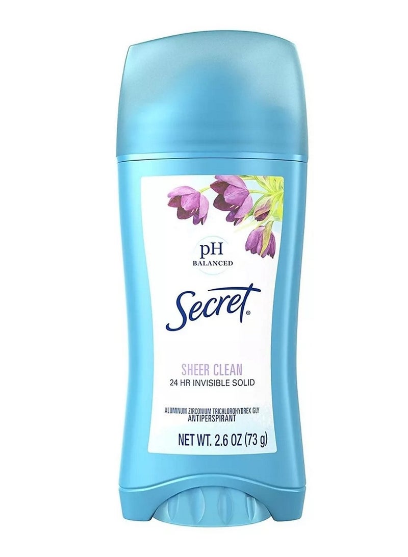Sheer Clean Deodorant 73G Invisible Solid