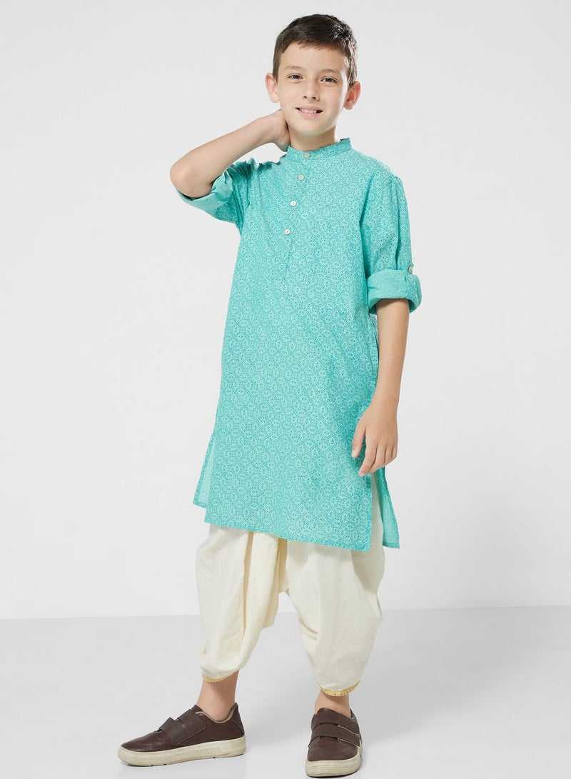 Kids Printed Long Kurta