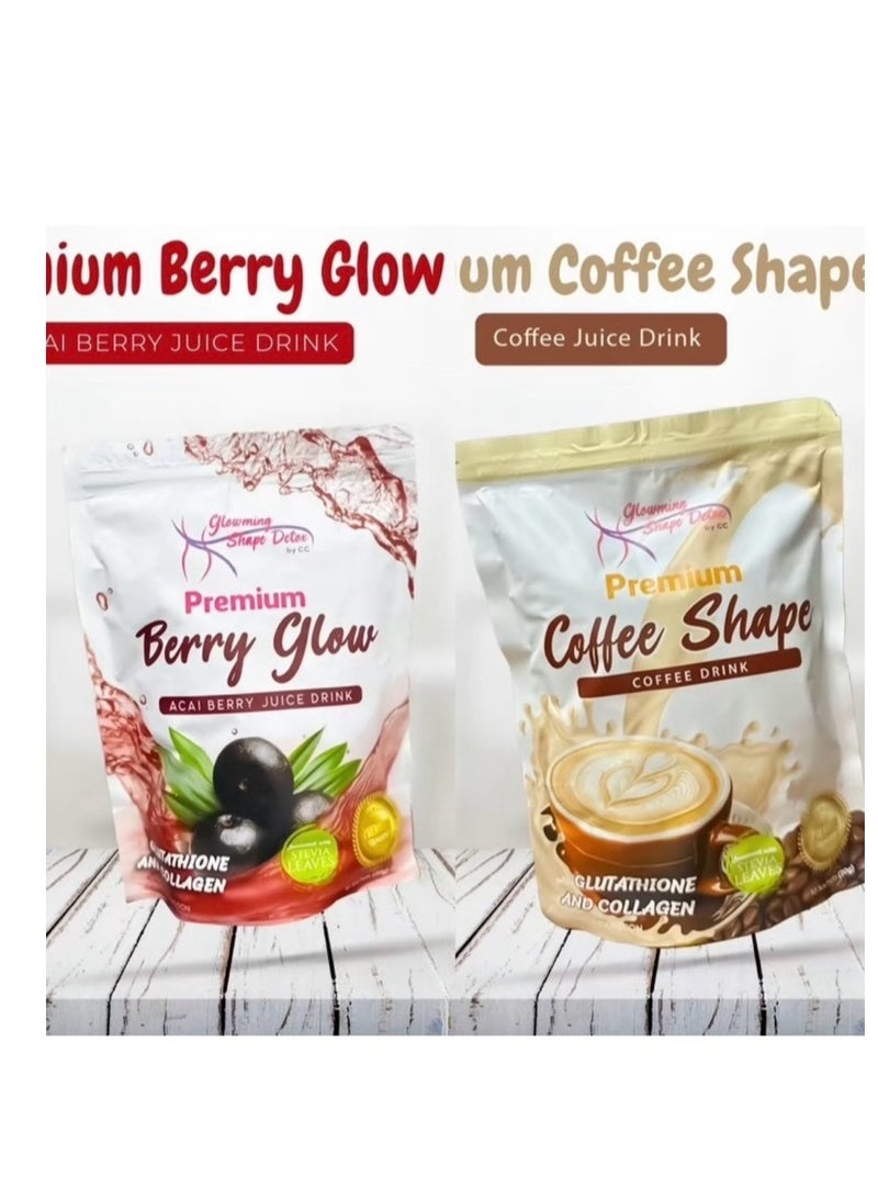Official Glowming Detox by CC Glam & Beauty - Berry Glow and Coffee Shape