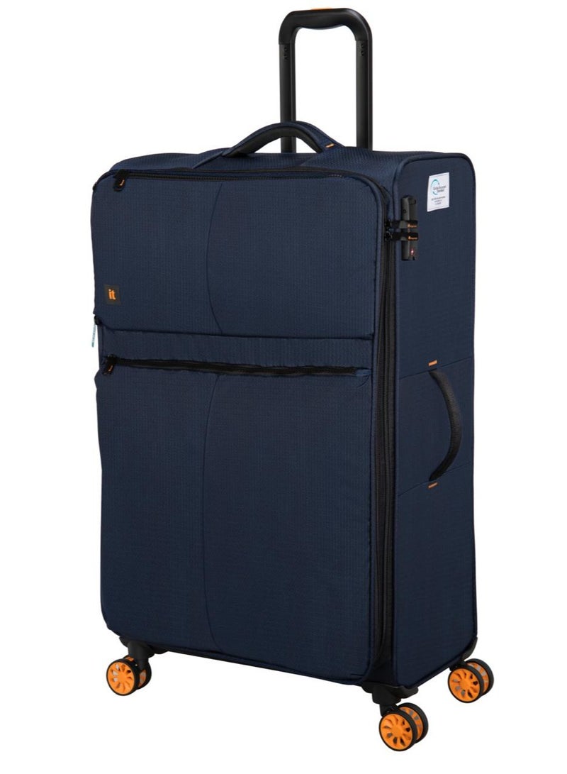 it luggage Lykke, Unisex ECO Polyester Material Soft Case Luggage, 8 x 360 degree Spinner Wheels, Expandable Trolley Bag, Telescopic Handle, TSA Type lock, 12-2644E08, Size 29 inches, Color Navy