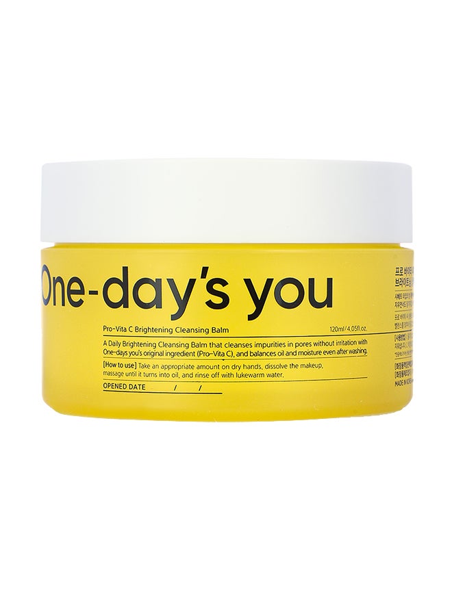 One Days You - Pro Vita-C Brightening Cleansing Balm 120 Ml