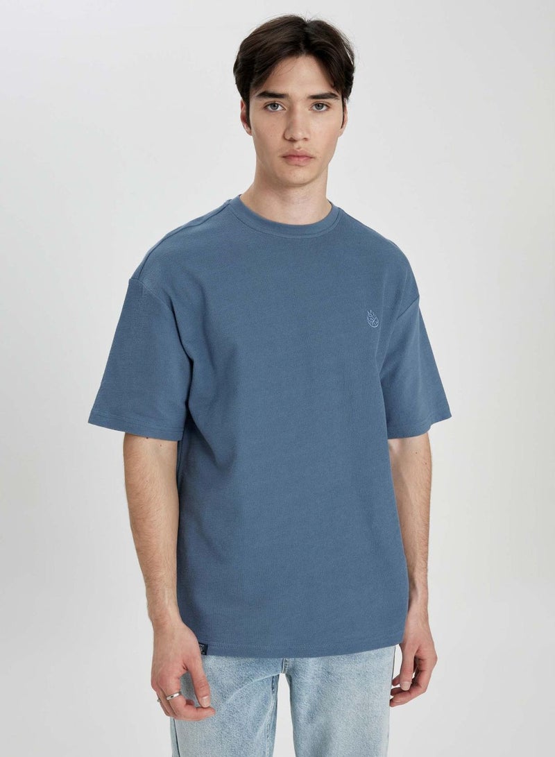 Comfort Fit Crew Neck Printed T-Shirt