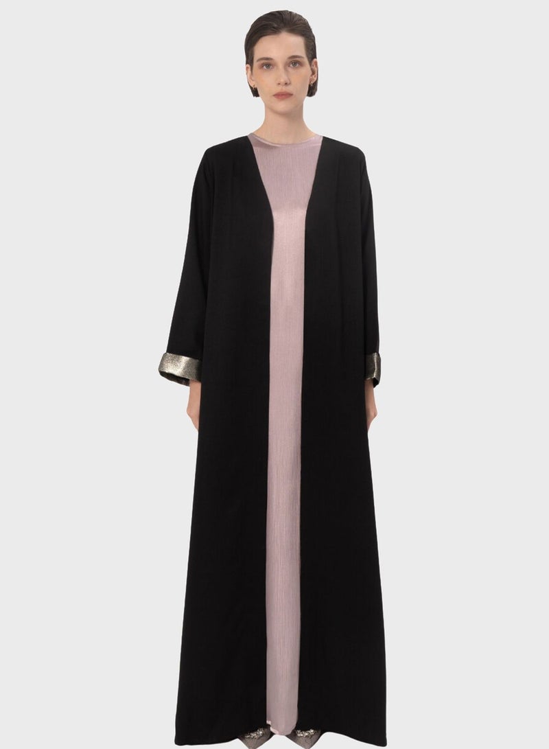 Embellished Cape Sleeve Abaya