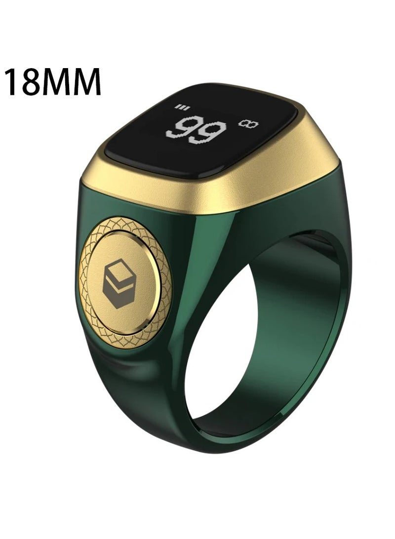 Smart Tasbih Plastic Zikr Lite Ring Green 18MM
