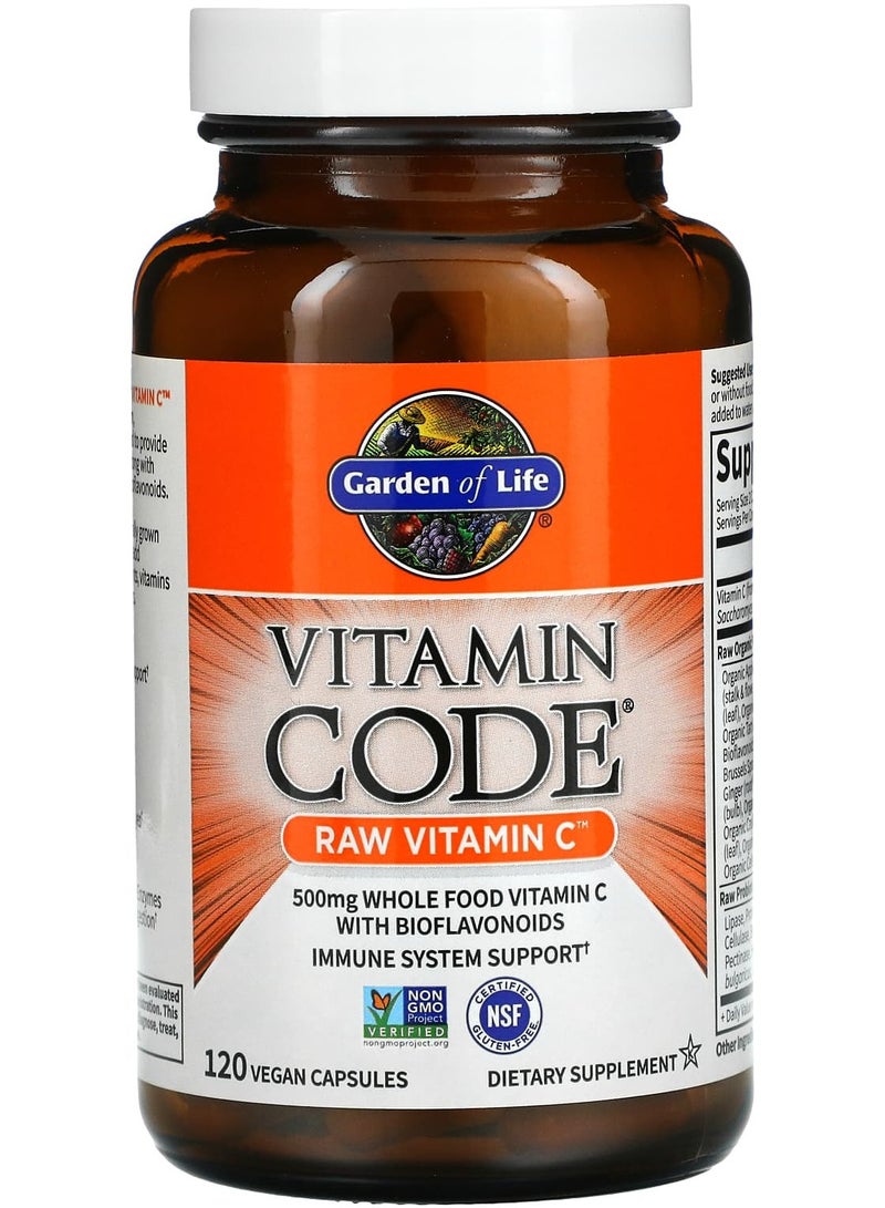 Vitamin Code RAW Vitamin C 120 Vegan Capsules