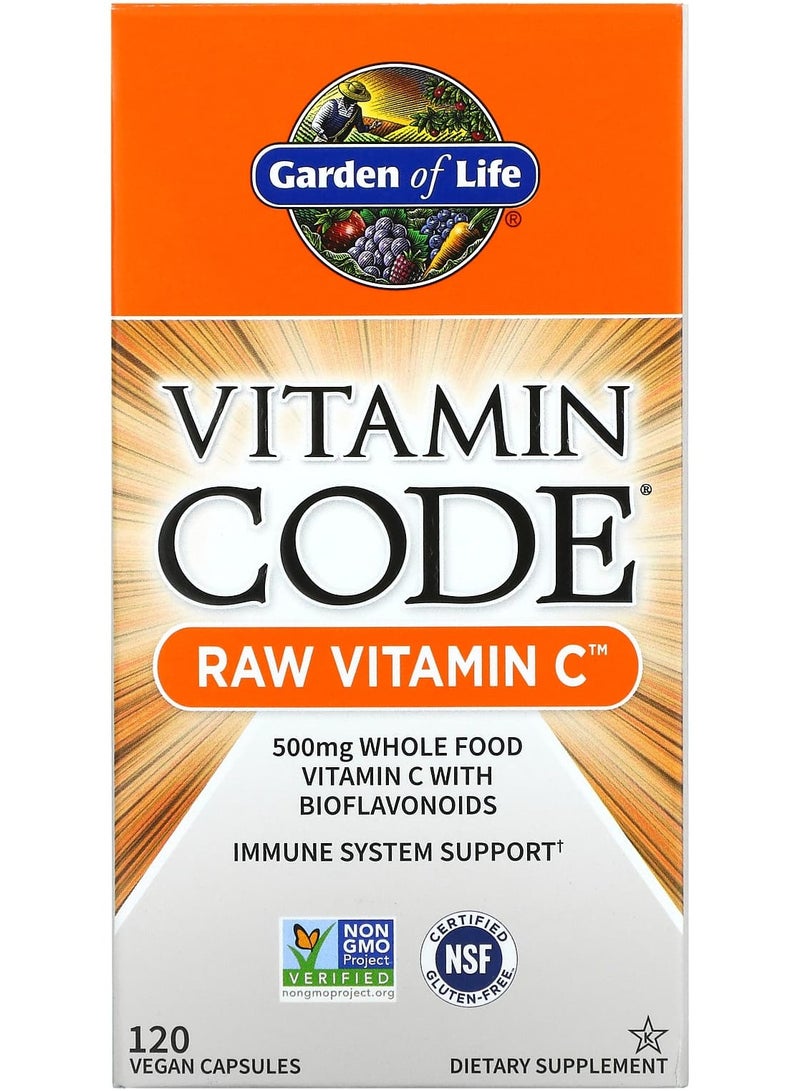 Vitamin Code RAW Vitamin C 120 Vegan Capsules