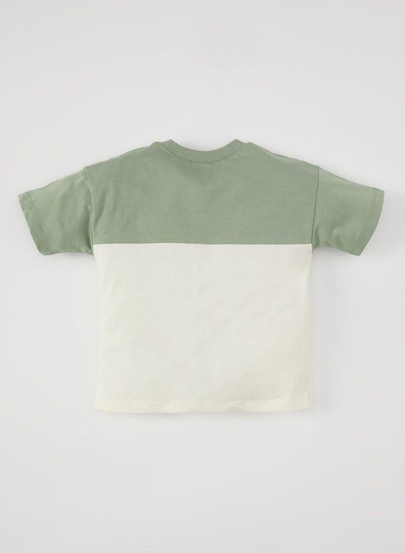 Color Block Short Sleeve T-Shirt