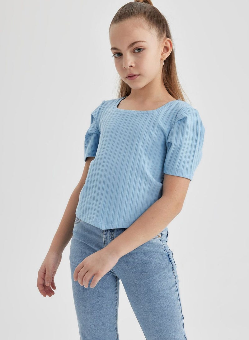 Crop Short Sleeve T-Shirt