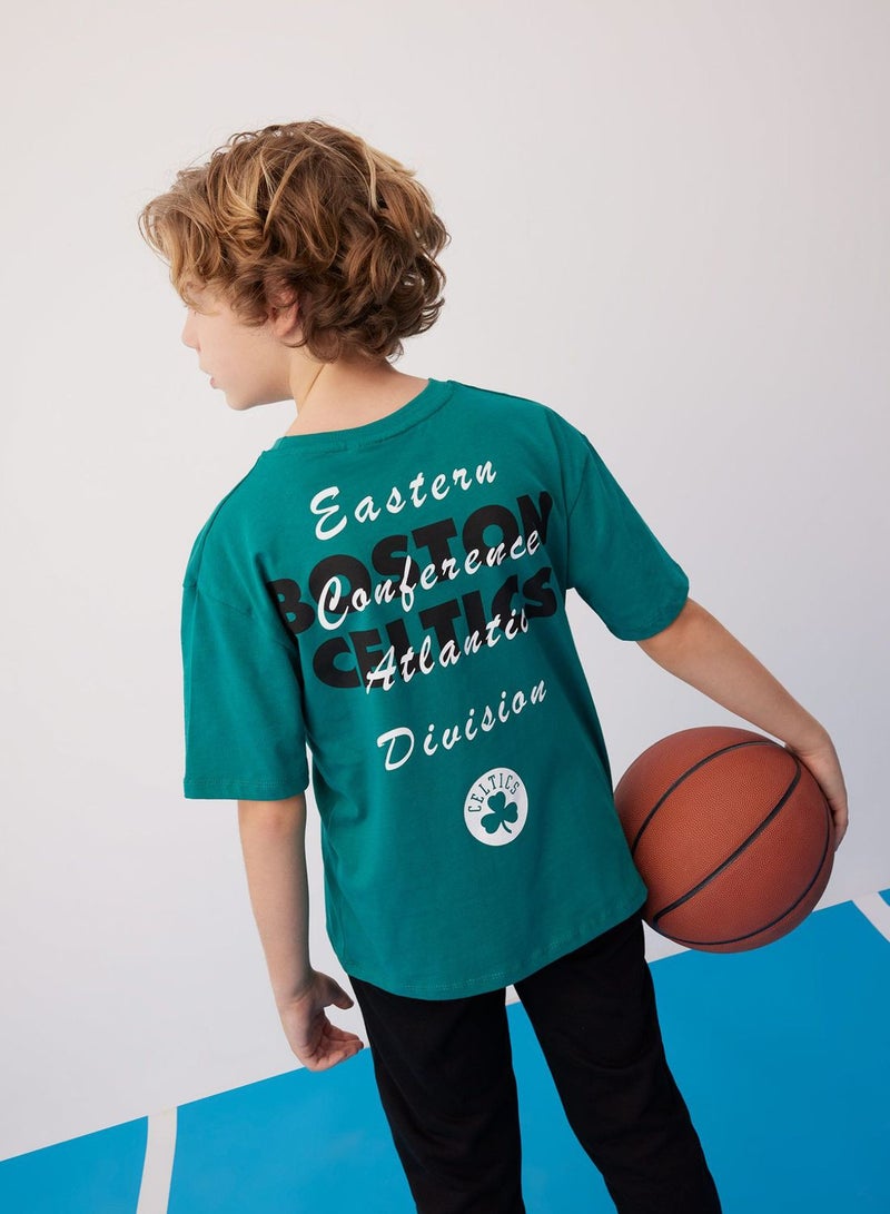 Oversize Fit Boston Celtics Licensed Short Sleeve