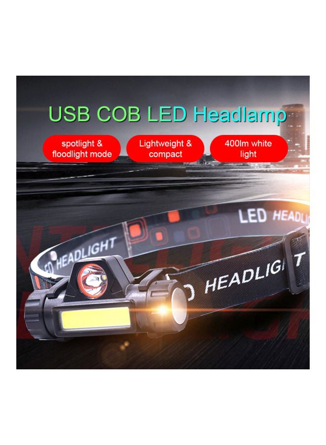 Mini USB Rechargeable Headlamp 9x6.5x6.5cm