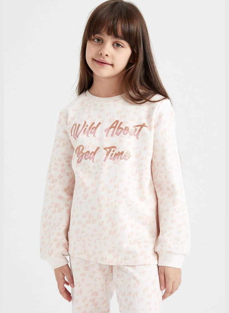 2 Pack Girl Long Sleeve Knitted Pyjamas