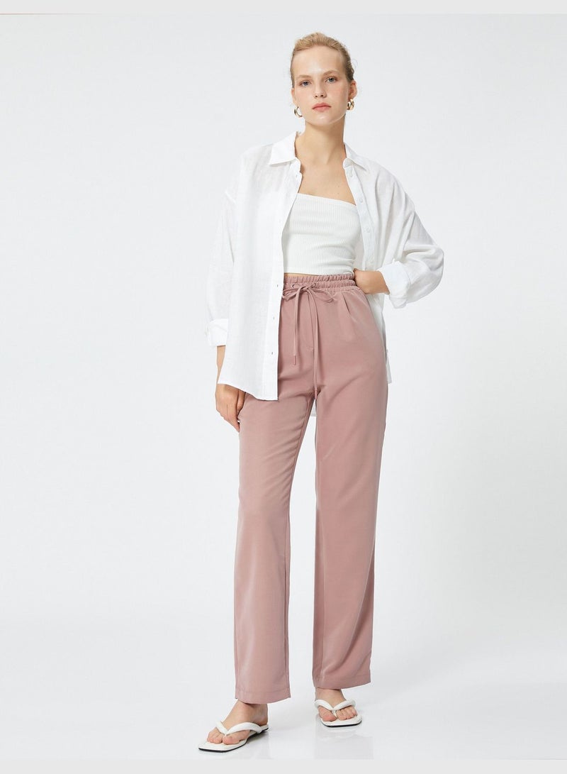 Drawstring Modal Mix Relax Trousers