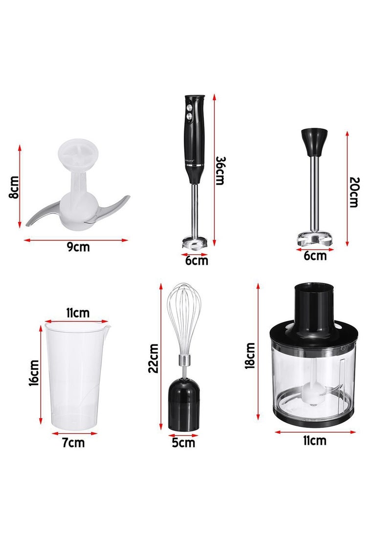 Four-in-one mixer multi-function hand-held mixing stick egg beater cooking baby food mixer generates five points of description