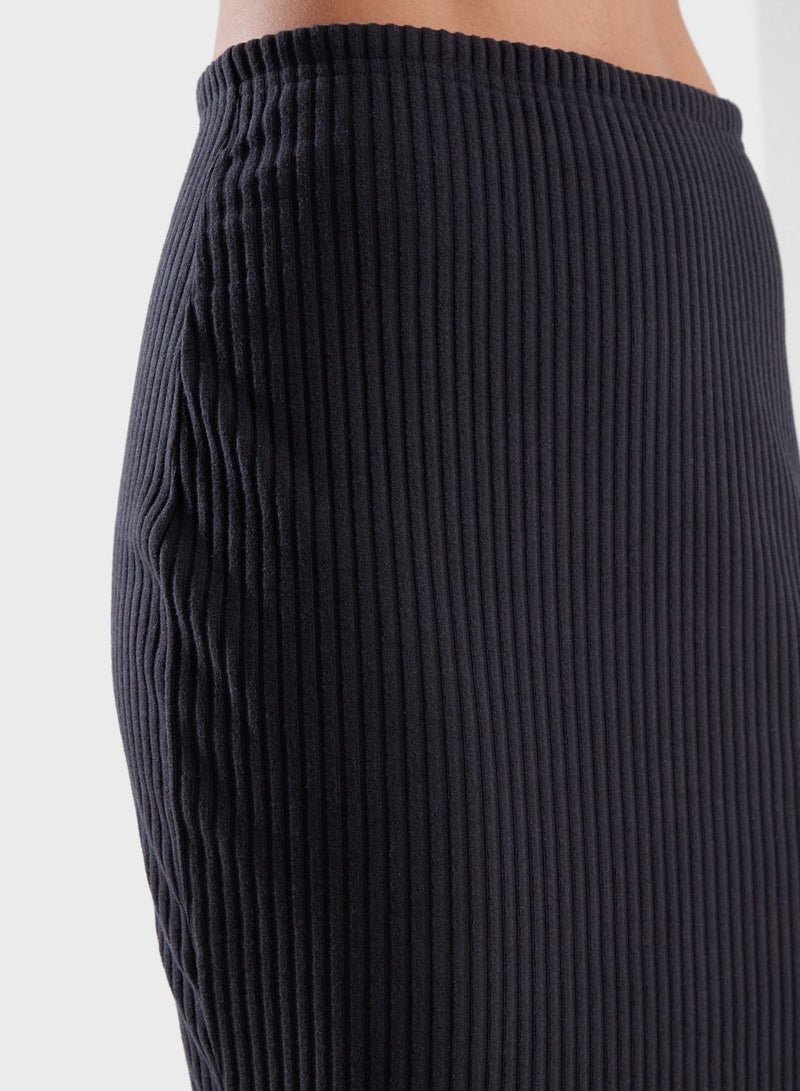 Nsw Ribbed Knitted Skirt