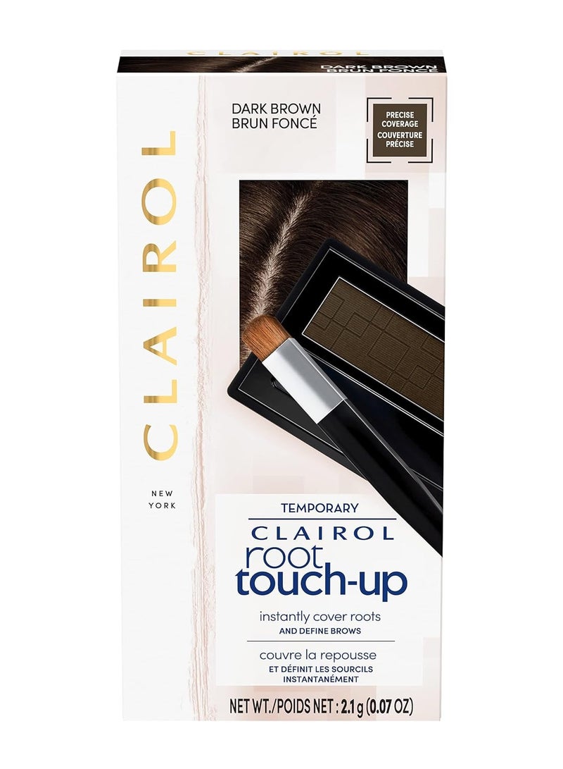 Clairol Root Touch-Up Temporary Concealing Powder, Dark Brown Hair Color, Pack of 1