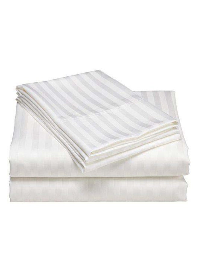 HOTEL COLLECTION WHITE Super King Flat Sheet with 2bPillow Cases 260x280 cm