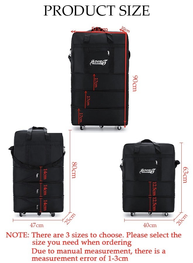 Expandable Foldable Luggage Bag Suitcase Collapsible Rolling Travel Luggage Bag Duffel Bag for Men and Women Lightweight Suitcases