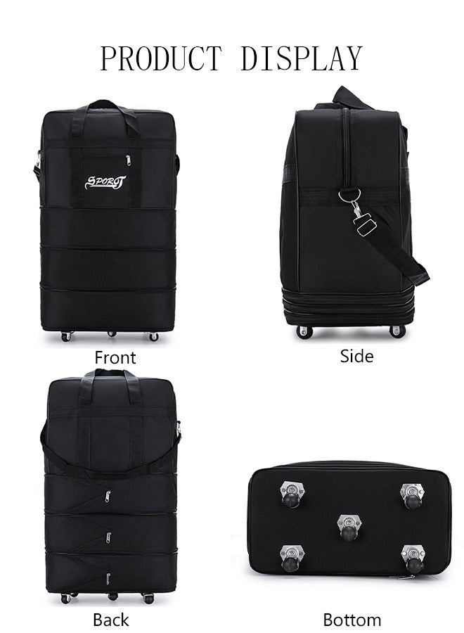 Expandable Foldable Luggage Bag Suitcase Collapsible Rolling Travel Luggage Bag Duffel Bag for Men and Women Lightweight Suitcases