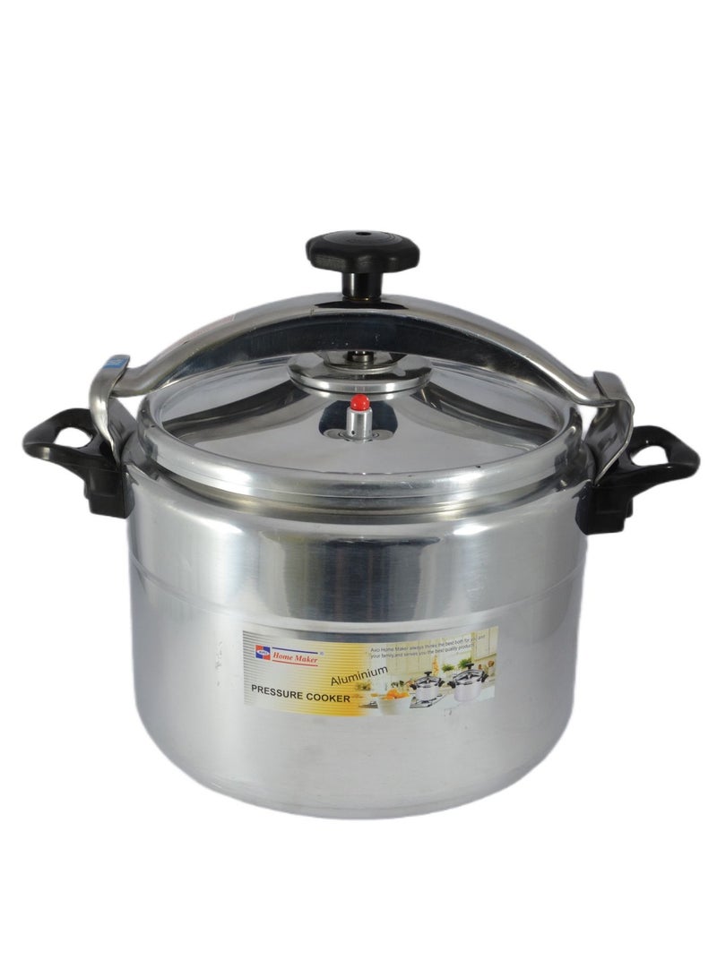 Aluminium Pressure Cooker 34cm - 25 Liter Capacity - Silver
