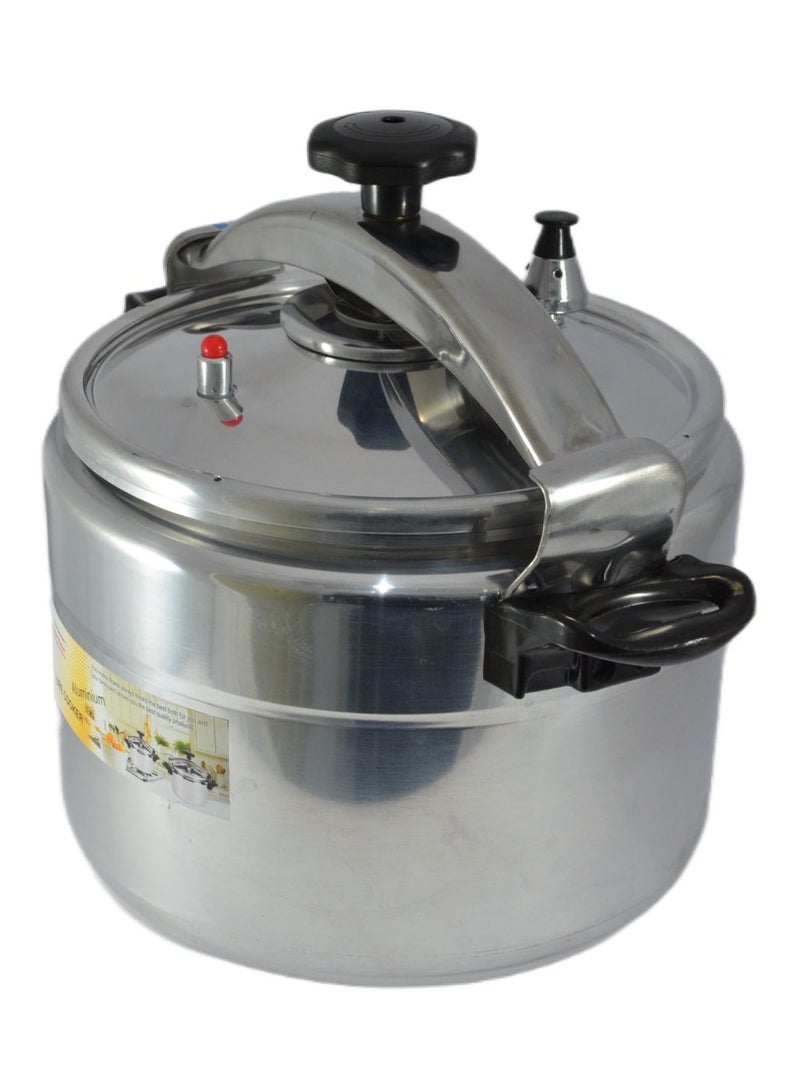 Aluminium Pressure Cooker 34cm - 25 Liter Capacity - Silver