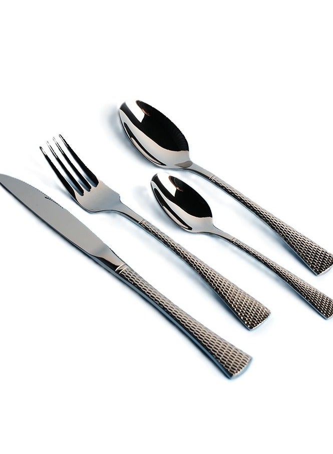 Sparkling Steel Mermaid Cutlery Set, Stainless Steel Flatware Set with Engraved Handles, 18/10 Grade, Kitchen Utensils Set, Tableware Set For Home, Restaurants, Hotels and More