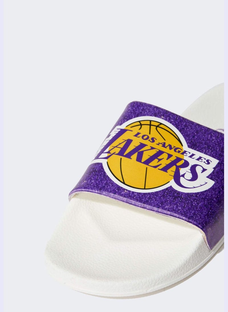 Woman NBA Los Angeles Lakers Licenced  Flip Flops