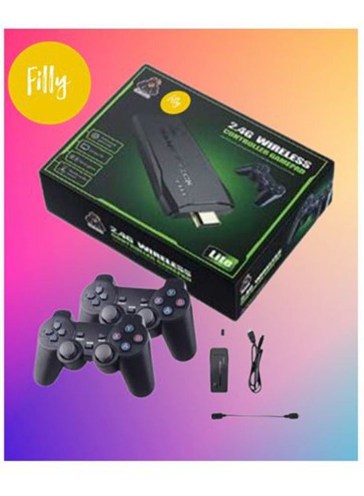 Game Stick 4K Small Box HD Built in 10000 Games 64GB Video game Consoles X2 Gaming  Console Retro Classic TV Gaming pc 2023 M8  2.4G Wireless Controller Gamepad