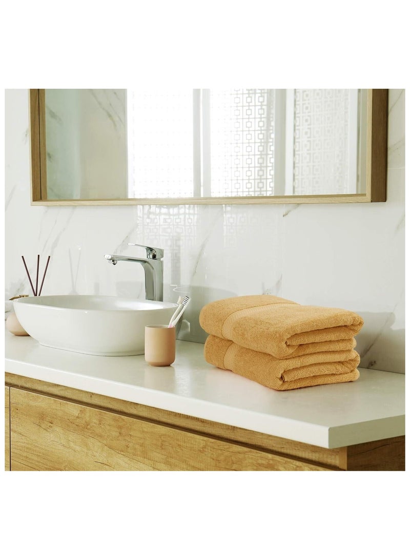 Comfy 8 Piece Highly Absorbent 600Gsm Hotel Quality Combed Cotton Cream Towel Set