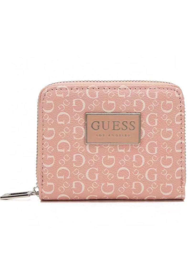 GUESS Women Brand Logo Printed Zip Around Wallet
