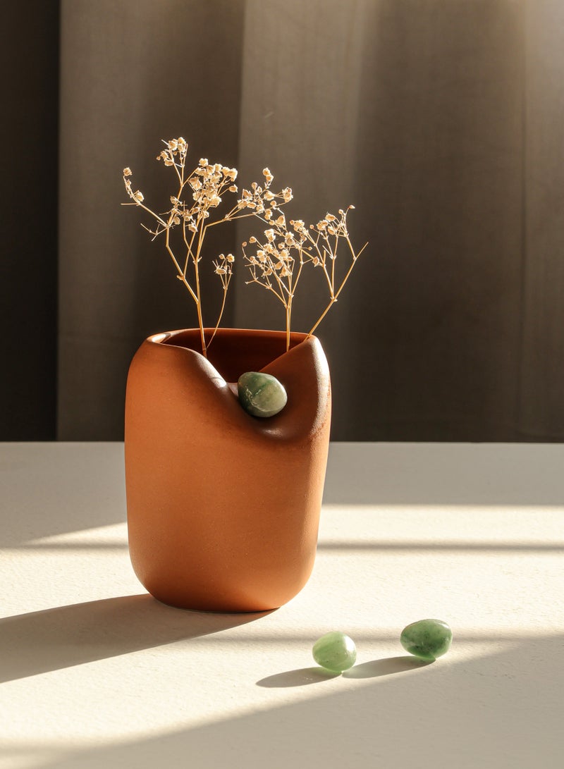 Reminder Vase - Terracotta Brown