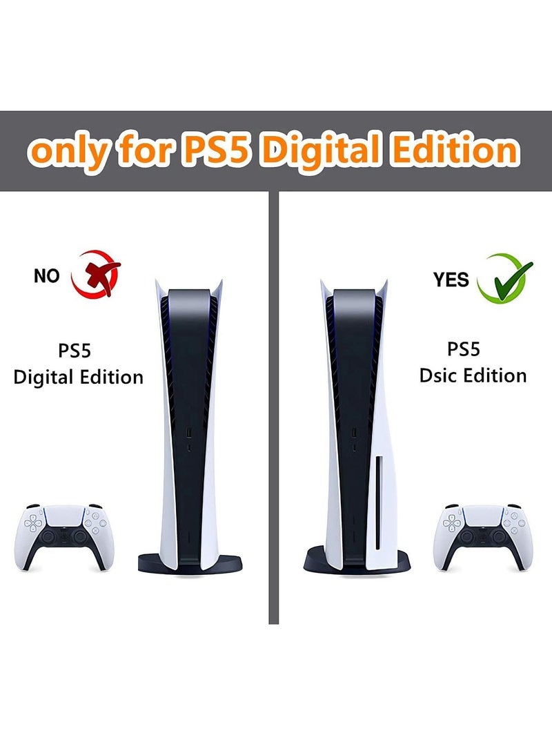 Skin for PlayStation 5 Disc Edition, Sticker for PS5 Vinyl Decal Cover for Playstation 5 Controller