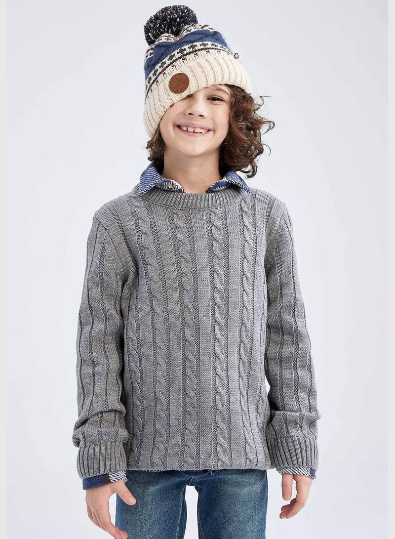 Boy Crew Neck Tricot Pullover