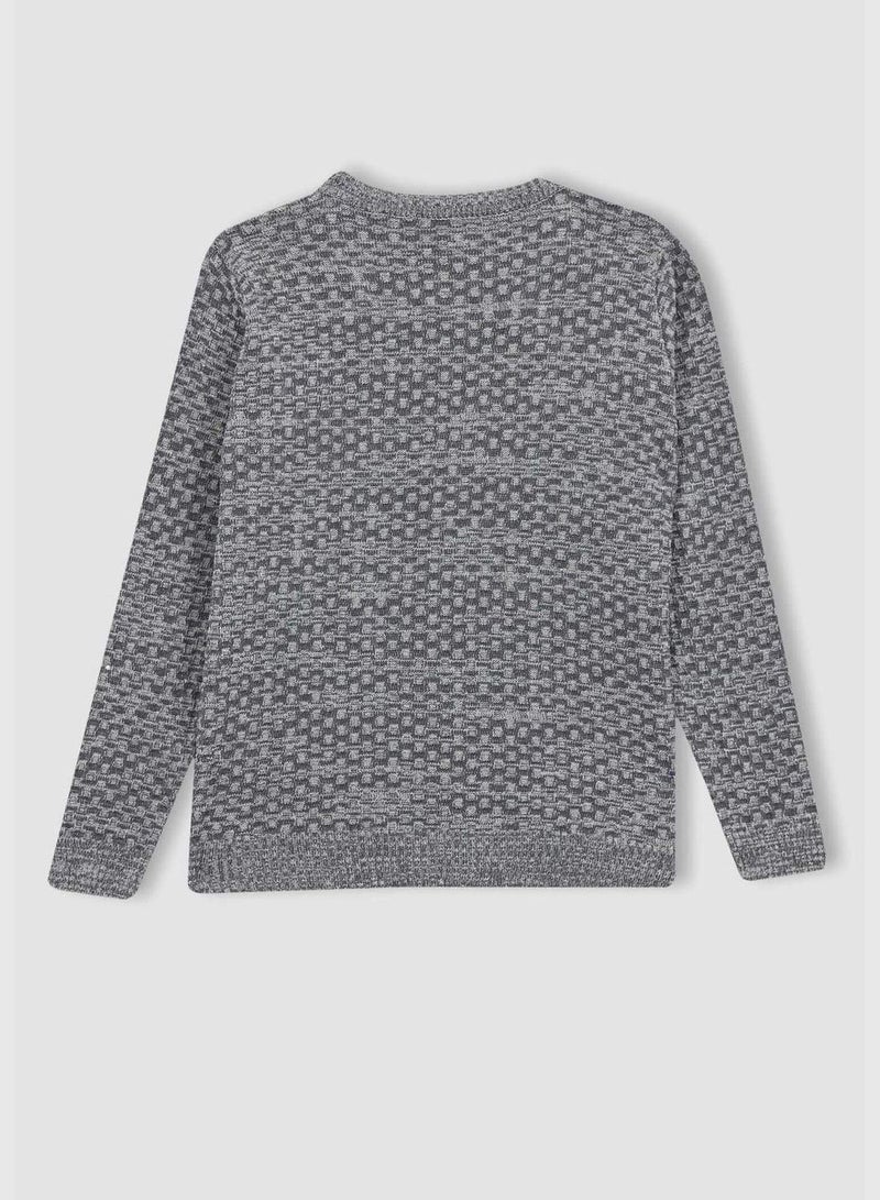 Boy Crew Neck Long Sleeve Tricot Pullover