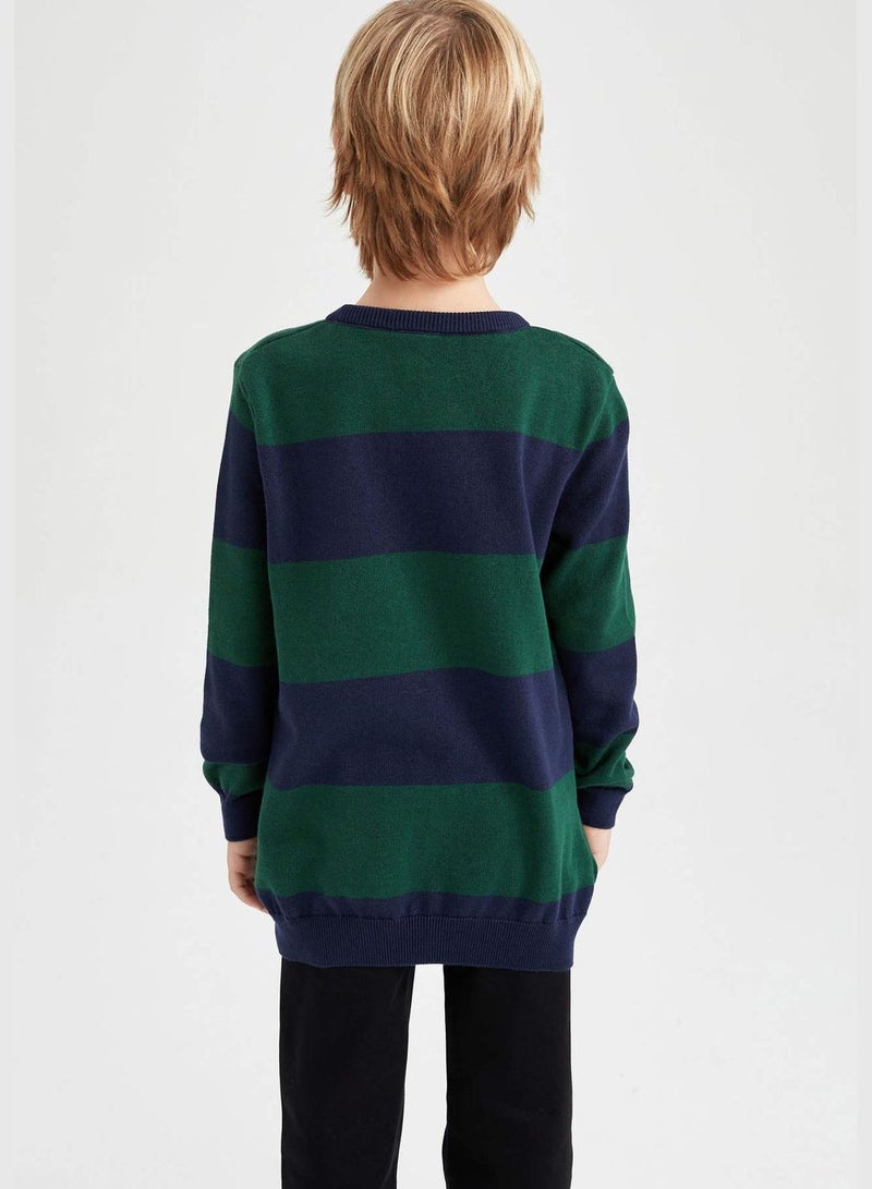 Boy Crew Neck Long Sleeve Tricot Pullover