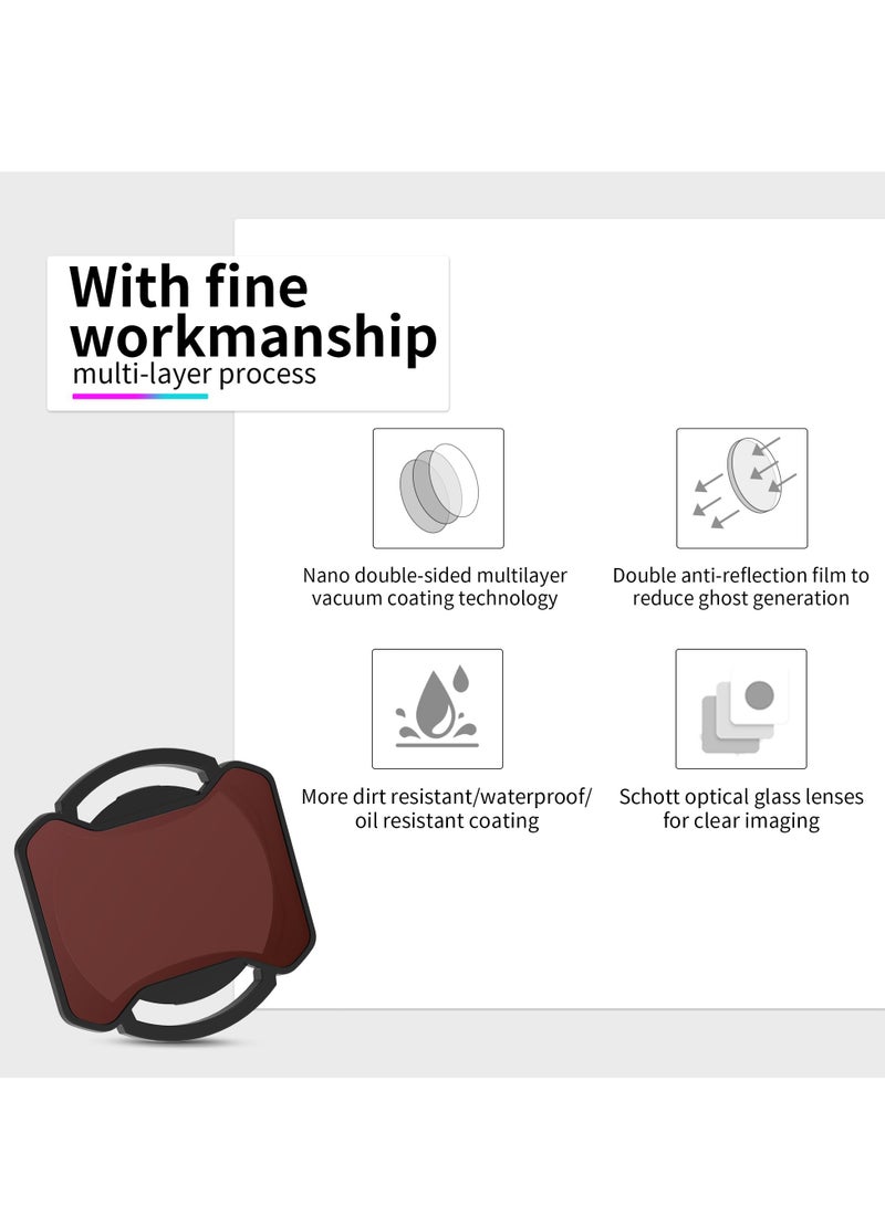 ND Filters Set for DJI Avata 2 Accessories, 6 Pack Plastics Gimbal Camera Len Filters for DJI Avata 2 (CPL, UV, ND8, ND16, ND32, ND64)