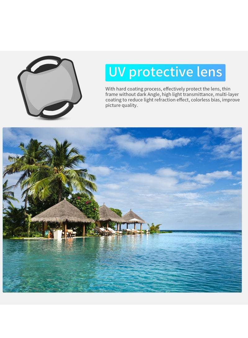 ND Filters Set for DJI Avata 2 Accessories, 6 Pack Plastics Gimbal Camera Len Filters for DJI Avata 2 (CPL, UV, ND8, ND16, ND32, ND64)