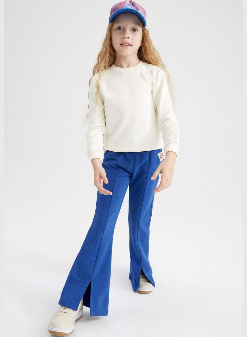 Girl Flare Fit Knitted Trousers