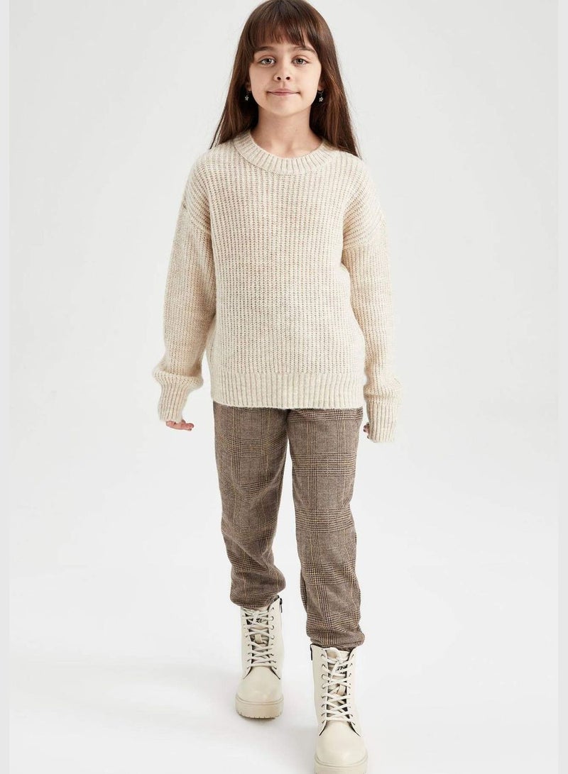 Girl Jogger Fit Knitted Trousers