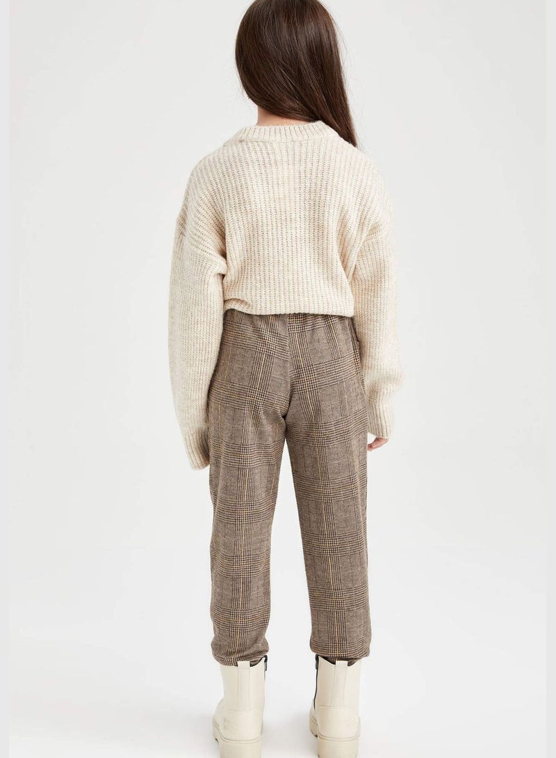 Girl Jogger Fit Knitted Trousers