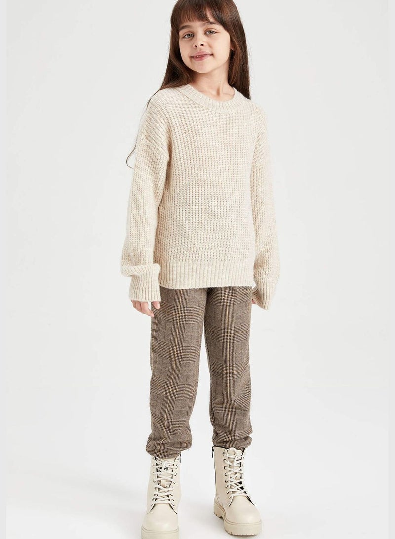 Girl Jogger Fit Knitted Trousers