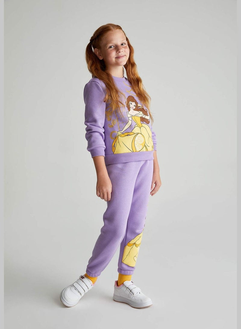 Girl Disney Princess Licenced Jogger Fit Knitted Trousers