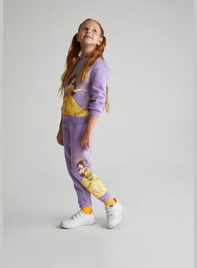 Girl Disney Princess Licenced Jogger Fit Knitted Trousers