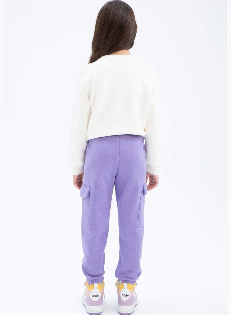Girl Jogger Fit Knitted Trousers