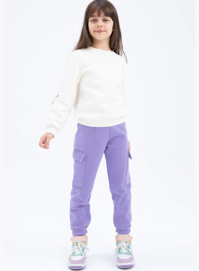 Girl Jogger Fit Knitted Trousers