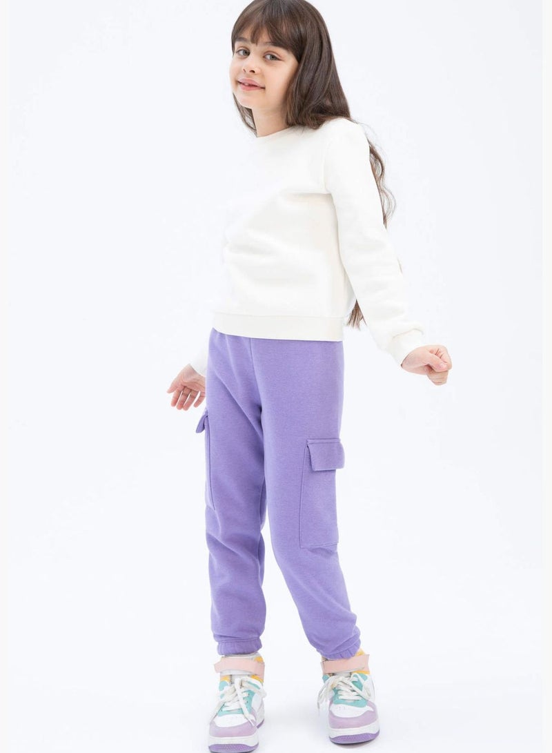 Girl Jogger Fit Knitted Trousers