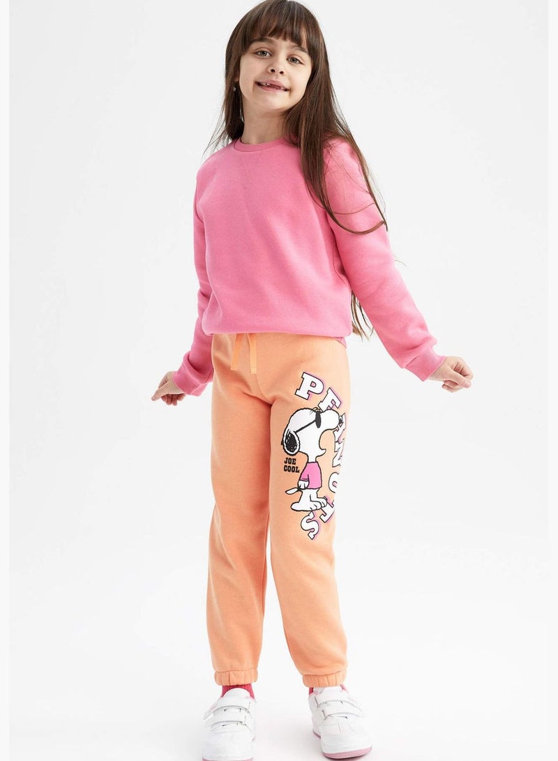 Girl Snoopy Licenced Jogger Knitted Trousers