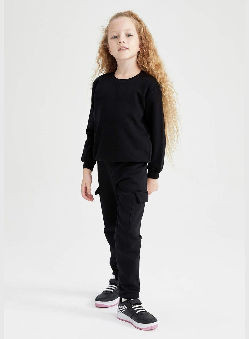 Girl Jogger Fit Knitted Trousers