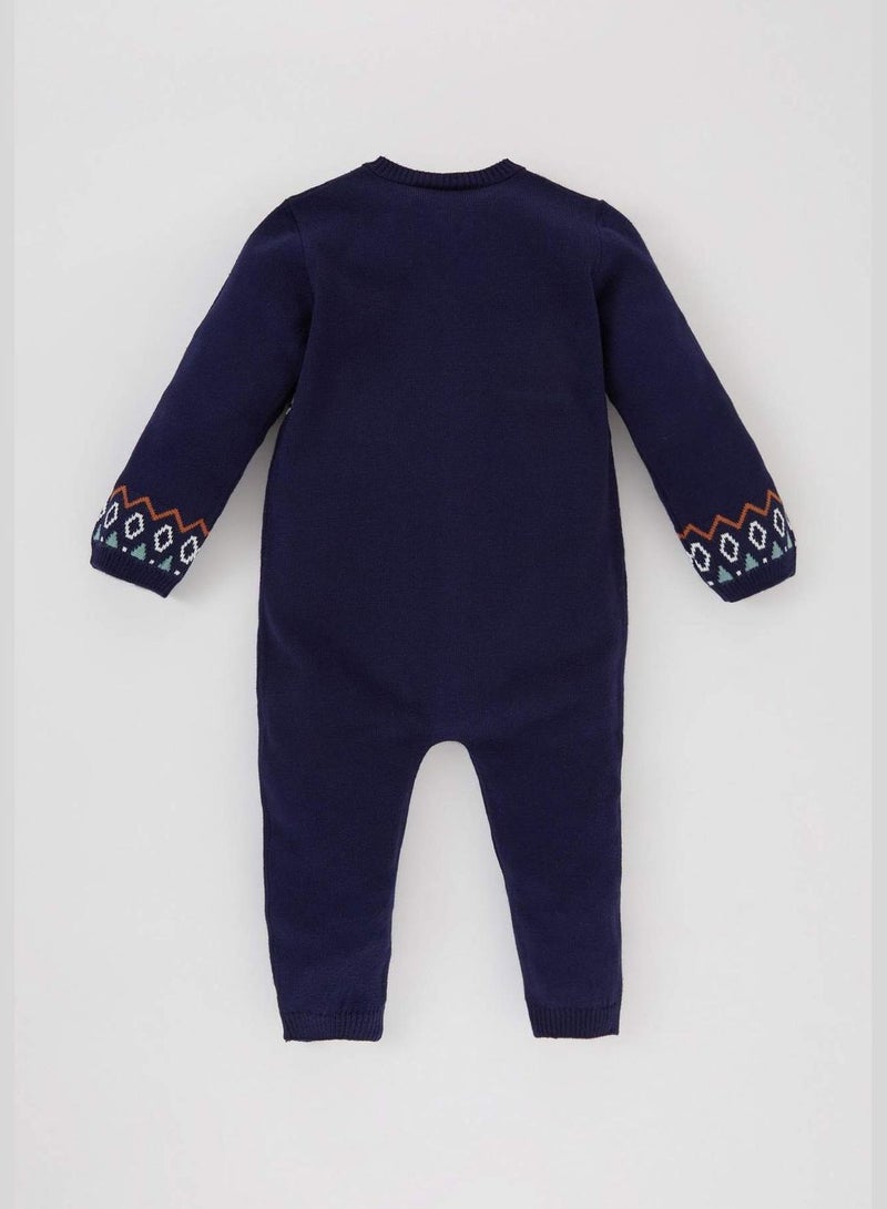 BabyBoy Bike Neck Long Sleeve Tricot Overalls