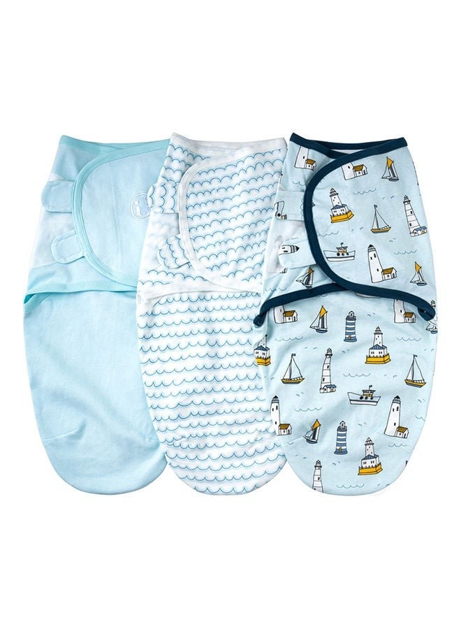 3-Piece Soft Cotton Infant Sleeping Baby Swaddle Wrap S1